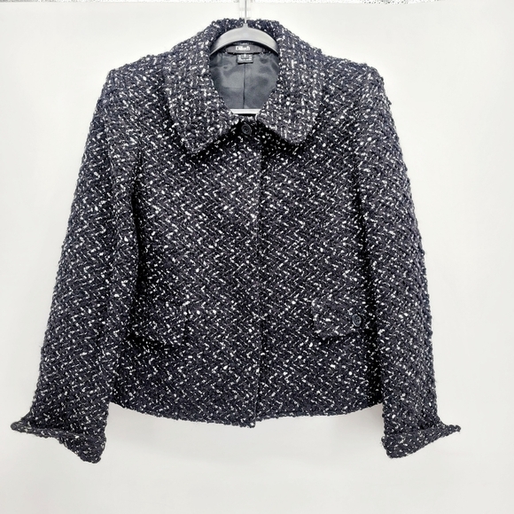 Ellen Tracy Tweed Wool Sports Coat - Picture 1 of 8